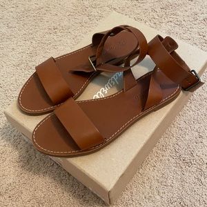 New Madewell Boardwalk Ankle Strap Sandals 7.5